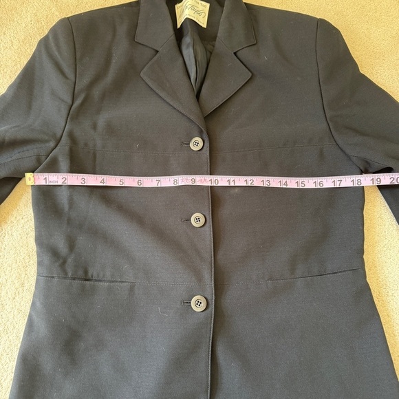 Vintage Classic Black Women's Blazer 8P - Picture 8 of 11